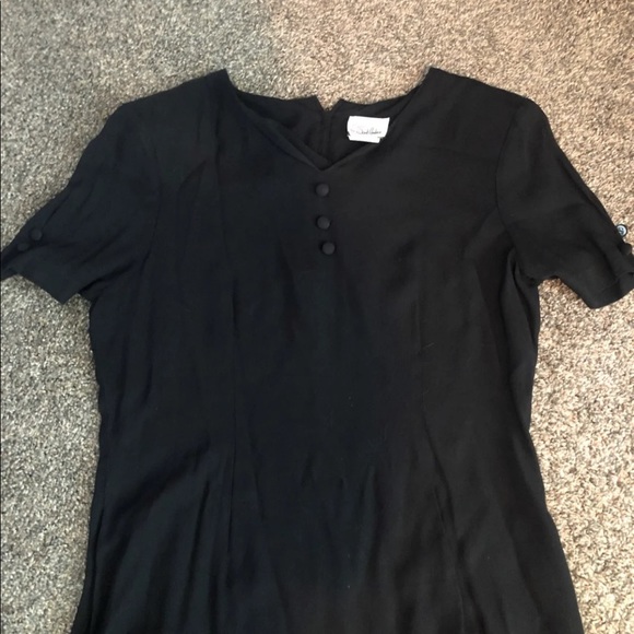 Via Sant Andres black dress with buttons - Picture 3 of 4
